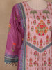 Purple Floral Printed Crepe Salwar Suit with Dupatta