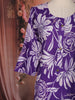 Purple Floral Printed Design Cotton Kurti