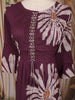 Purple Floral Printed Design Cotton Straight Cut Salwar Suit with Dupatta