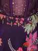 Purple Floral Printed Design Organza Lehenga with Dupatta
