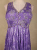 Purple Floral Printed Georgette Gown with Dupatta