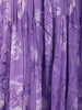 Purple Floral Printed Georgette Gown with Dupatta