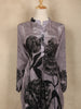 Purple Floral Printed Silk Co Ord Salwar Suit