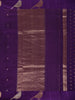 Purple Floral Woven Banarasi Silk Saree