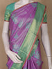Purple Floral Woven Design Art Silk Saree