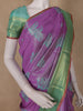 Purple Floral Woven Design Art Silk Saree
