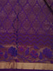 Purple Floral Woven Design Kanchipuram Silk Saree