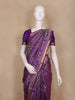 Purple Floral Woven Design Kanchipuram Silk Saree