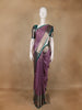 Purple Floral Woven Pure Kanchipuram Silk Saree