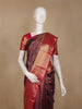 Purple Floral And Paisley Woven Pure Kanchipuram Silk Saree
