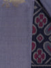 Purple Ikat Designed Woven Semi Tussar Silk Saree