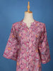 Purple Floral Printed Cotton Kurti Top