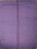 Purple Magenta Striped Zari Woven Design Pure Organza Saree with Scalloped Border