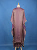 Purple Mirror Work Semi Silk Kaftan Suit - Diadem