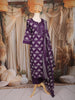 Purple Motif Printed Cotton Salwar Suit with Dupatta