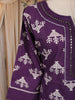Purple Motif Printed Cotton Salwar Suit with Dupatta