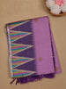 Purple Paisley Designed Soft Silk Saree - Diadem