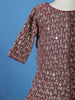 Purple Sequins Embroidered Kids Peplum Top With Skirt And Dupatta
