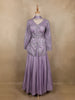 Purple Sequins Embroidered Satin And Net Lehenga