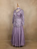 Purple Sequins Embroidered Satin And Net Lehenga