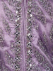 Purple Sequins Embroidered Satin And Net Lehenga