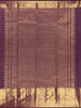 Purple Small Butta Woven Pure Kanchipuram Silk Saree with Rich Zari Border