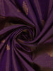 Purple Small Butta Woven Pure Kanchipuram Silk Saree with Rich Zari Border