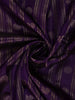 Purple Stripes And Butta Woven Pure Kanchipuram Silk Saree