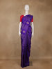 Purple Stripes Butta Motif Kanchipuram Silk Saree