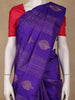Purple Stripes Butta Motif Kanchipuram Silk Saree