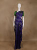 Navy Blue Stripes Woven Design Kanchipuram Silk Saree