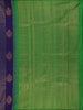 Navy Blue Stripes Woven Design Kanchipuram Silk Saree