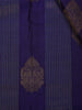 Navy Blue Stripes Woven Design Kanchipuram Silk Saree