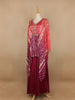 Purple Abstract Design Semi Silk Kaftan Palazzo Suit