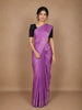 Purple Floral Butta Design Pure Kanchipuram Silk Saree