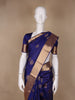 Purple Floral Butta woven Silk Saree - Diadem