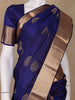 Purple Floral Butta woven Silk Saree - Diadem