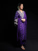 Purple Floral Designed Banarasi Silk Palazzo Salwar Suit