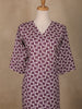 Purple Floral Designed Cotton Salwar Suit - Diadem