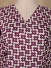 Purple Floral Designed Cotton Salwar Suit - Diadem