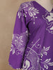 Purple Floral Designed Cotton Salwar Suit