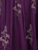 Purple Floral Embroidered Cotton Salwar Suit - Diadem