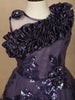 Purple Floral Designed Party Gown for Girls - Diadem