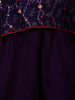 Purple Floral Embroidered Crepe Patiala Salwar Suit - Diadem