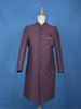Purple Floral Embroidered Jacquard Sherwani Suit - Diadem