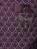 Purple Floral Embroidered Jacquard Sherwani Suit - Diadem