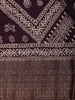 Purple Floral Printed Cotton Saree - Diadem