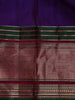 Purple Floral Woven Pure Kanchipuram Silk Saree - Diadem