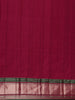 Purple Floral Woven Pure Kanchipuram Silk Saree - Diadem