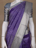 Purple Floral Woven Pure Kanchipuram Silk Saree